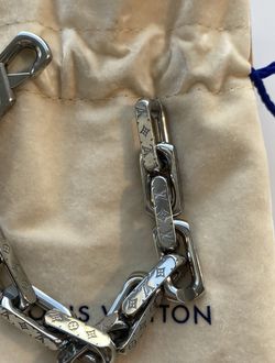 Louis Vuitton, Jewelry, Louis Vuitton Louis Vuitton Monogram Chain  Bracelet M64224 Silver Metal