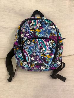 Vera Bradley x Disney Piccadilly Paisley Small Backpack - Mickey, Minnie, Pluto & Figaro