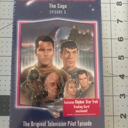 Brand NEW Sealed Star Trek The Cage Episode 1  VHS w/Skybox trading card