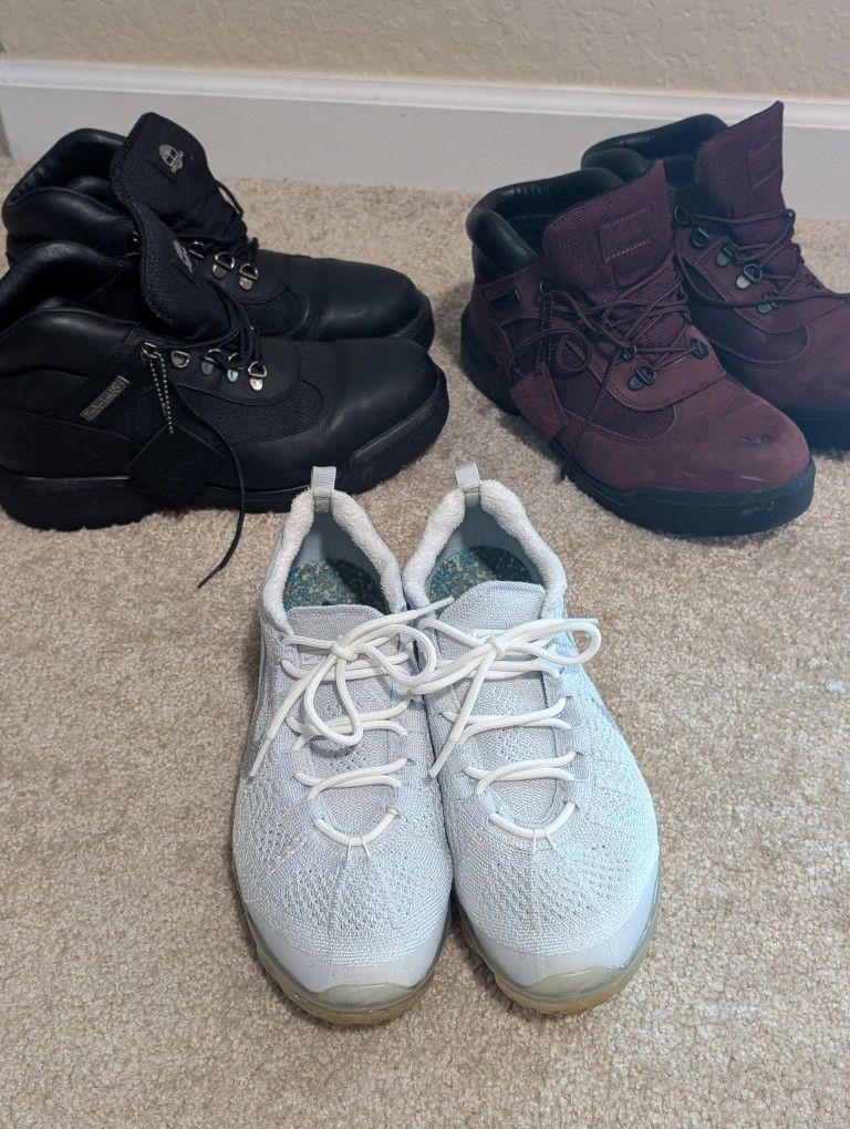 Nikes & Timberland Field Boots