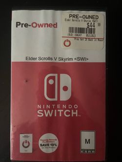 Elder Scrolls V Skyrim Nintendo Switch