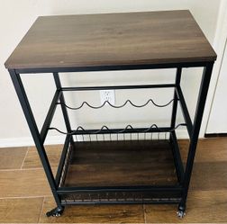 Wine Rack Bar Cart