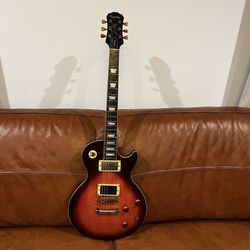 Vintage Electric Guitar Epiphone Les Paul Tobacco Sunburst Perimeter… Made In Korea…$595