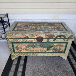 Antique Hand Made Collectable Chest From China 