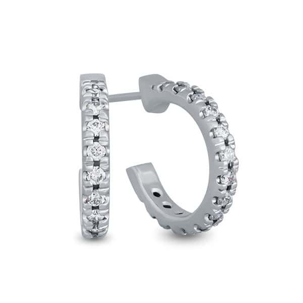 Natural Huggies Diamond Earrings