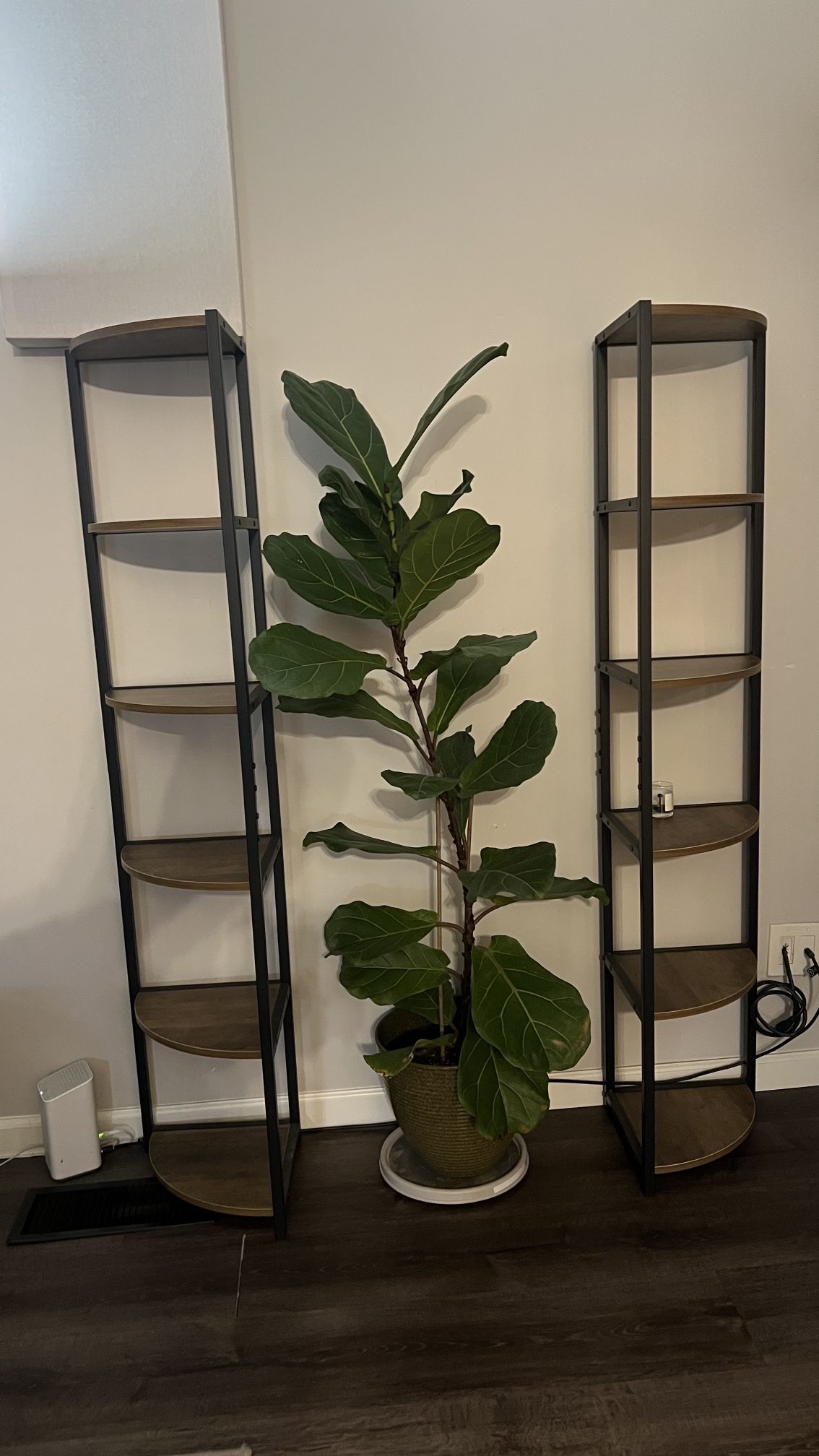 6 Tier Corner Book Shelf Industrial Style