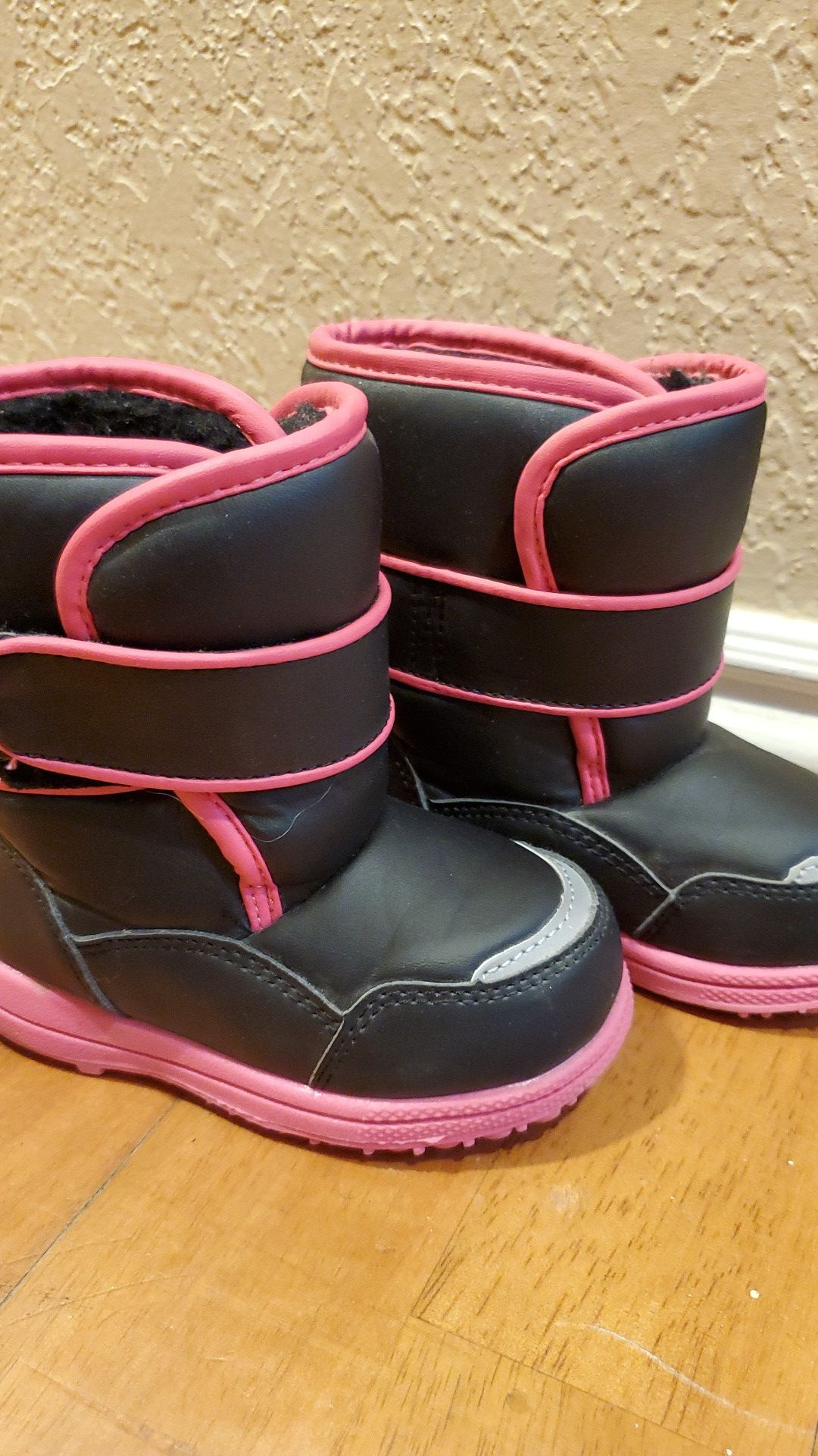 New toddler girl warm snow boots