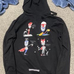 Chrome Hearts Authentic × Matty Boy Hoodie Tops Sweater Zip Up Black Men's Medium