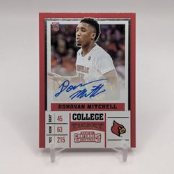 2017 Contenders Draft Ticket Donovan Mitchell RC Auto
