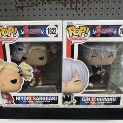Funko POP! Animation Hiyori Sarugaki Gin Ichimaru Bleach Anime Boxed #1822 #1821