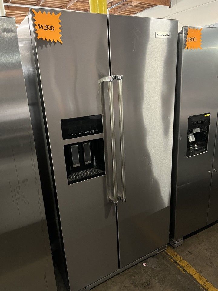 Kitchen Aid Stainless Side By Side Refrigerator