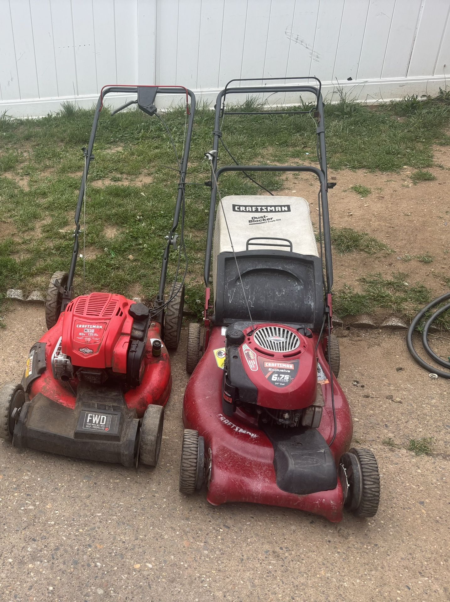 2 Craftsman Mowers For Sale Ready To Use