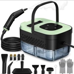 Steam Cleaner Portable Handheld Steam Cleaner for Home Car Detailing Grout Tile 16 Accessories
