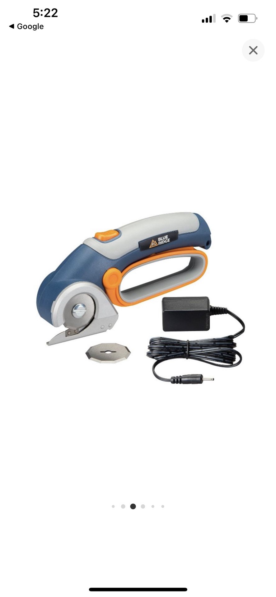 NEW Blue Ridge Rechargeable Rotary Cutter BR2002U