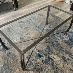 Glass Coffee Table And 2 Matching End Tables