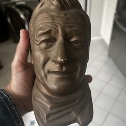 Vintage Clay Statue Of John Wayne’s Head