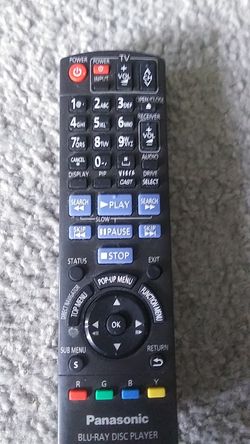 Panasonic blue ray remote