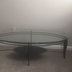 Wrought  Iron And Glass, Indoor Coffee Table