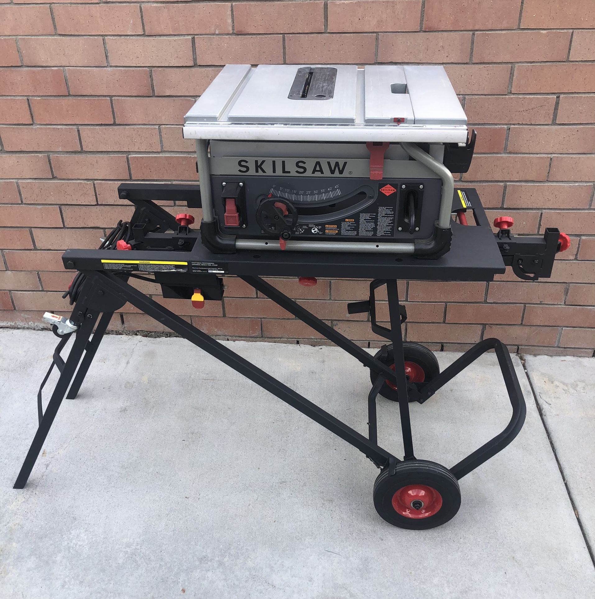 SKIL TABLE SAW AND CRAFTSMEN STAND 