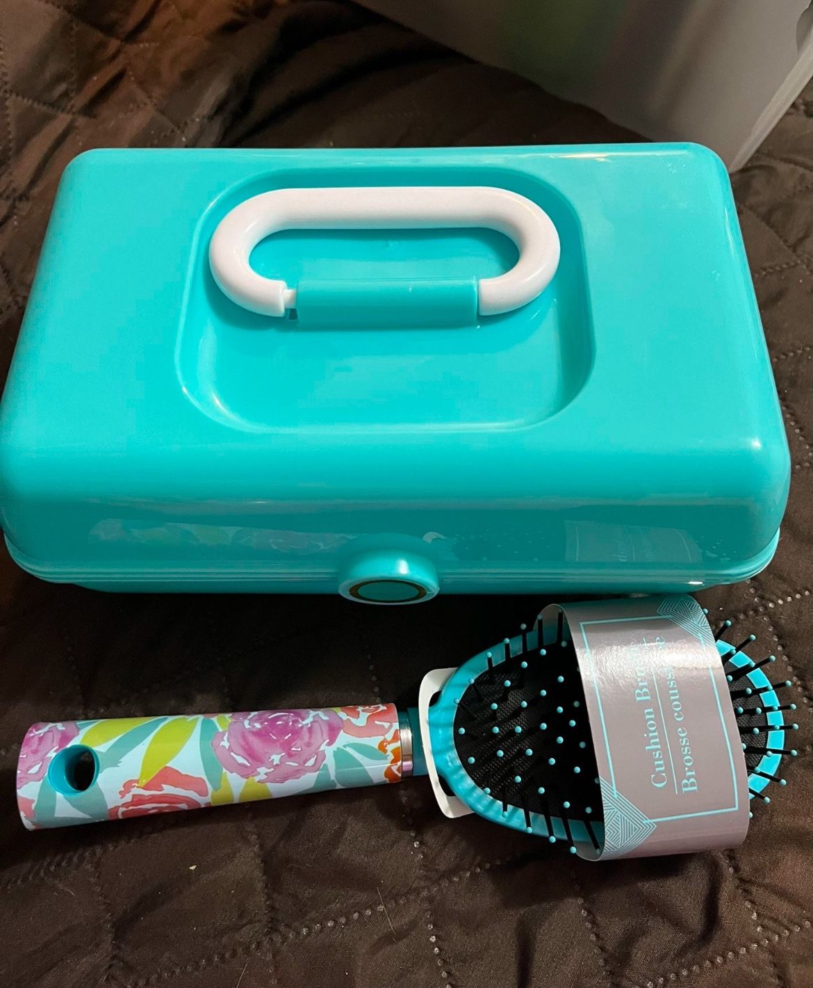 Hair Brush And Makeup Box $5