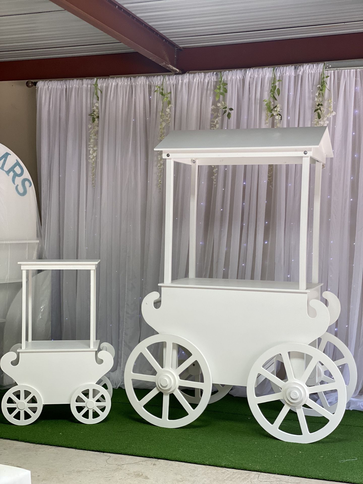 Candy Cart And Little Cake Stand ( Please Read The Description )