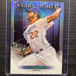 2022 Topps Stars Of MLB Gloss Clayton Kershaw Baseball Card #28