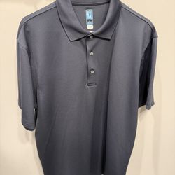 PGA Tour Navy Airflux Men’s Golf Shirt Polo