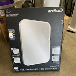 Artika Royce Rectangular LED Wall Mirror with Integrated Defogger