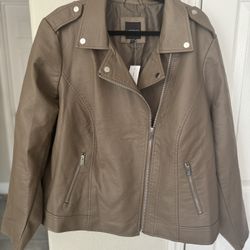 Women's Faux Leather Jacket Size 22/24