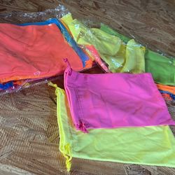 Sunglass / Eyeglass Microfiber Bags- Bulk Lot Of 20. Bright Colors 