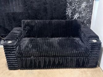 Black pullout couch