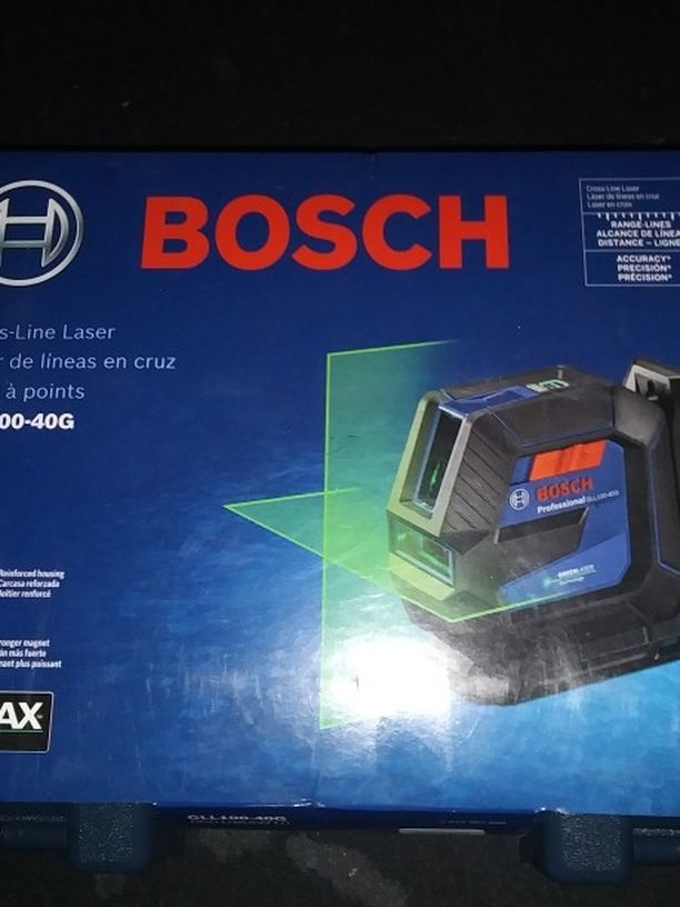 100 Foot Cross Line Laser Bosch New