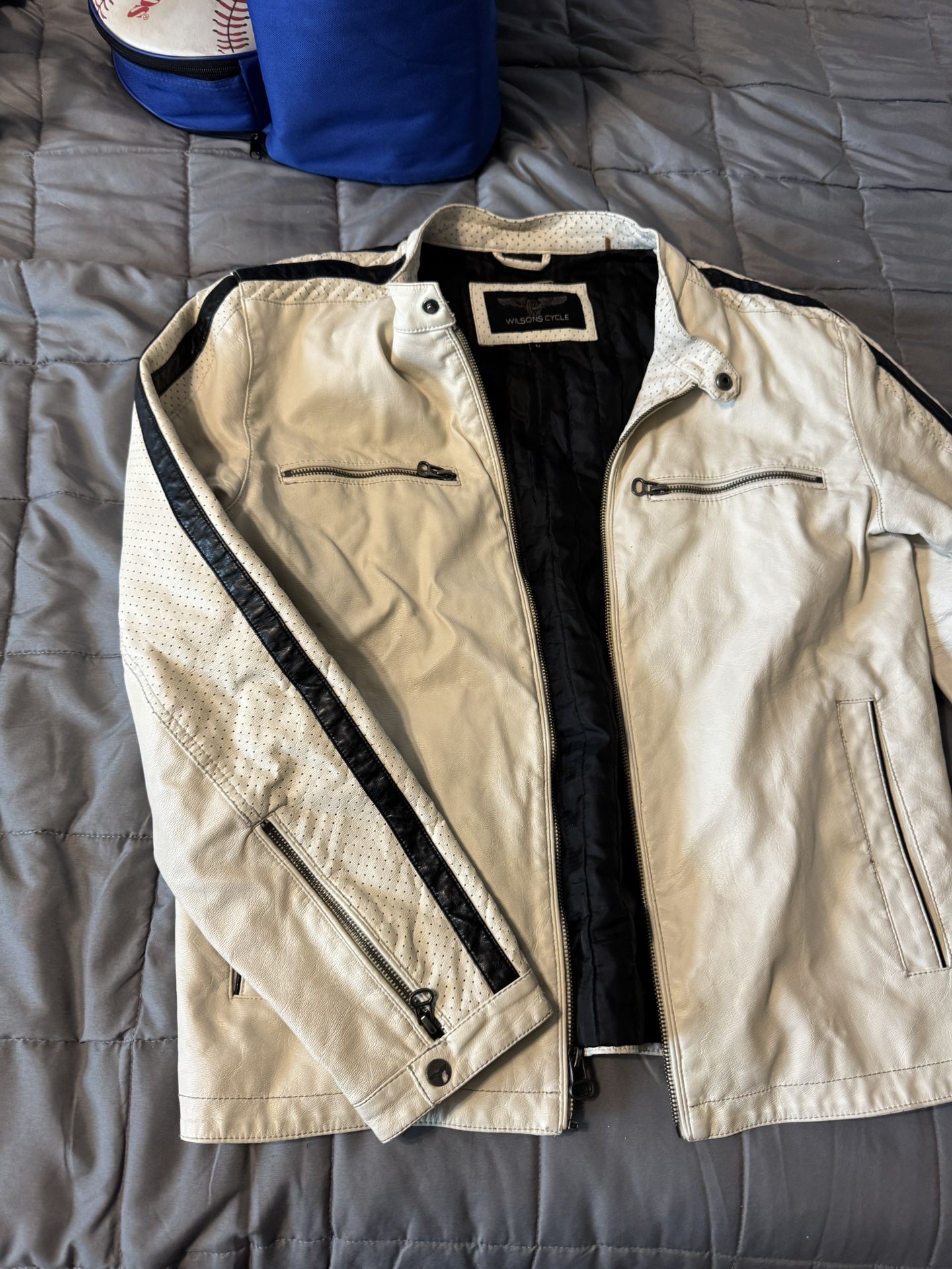 Vintage Wilson leather Motorcycle Jacket