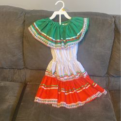 Mexican Dress Little Girls Size 4