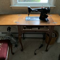Antique Singer Sewing Table