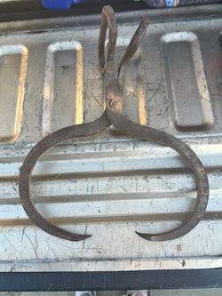 Antique ice block tongs