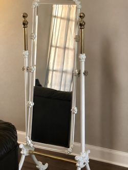 Antique White and Gold mirror