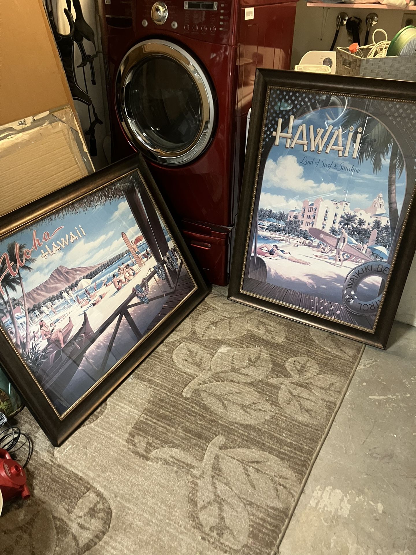 Two Nice Framed Prints Of Hawaii