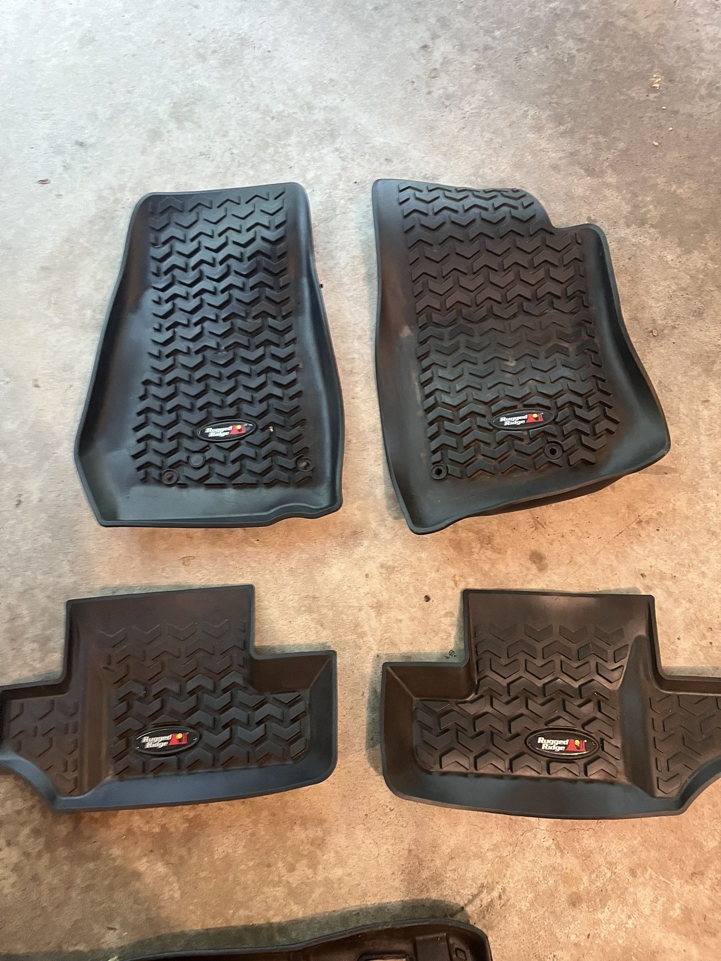 Rugged Ridge Floor Mat Set Jeep JK