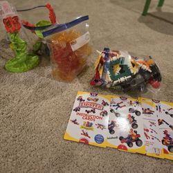 3 Sets Marble Run Building Set, Zipster Set, And Mighty Beans Set With Beans