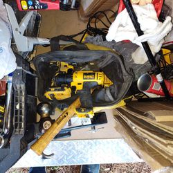 Cordless Drills And Charger One Battery