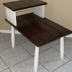 Wood End Table  / Nightstand   28”x18”x24”