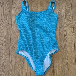 Nike Blue/Teal One piece Swimsuit Size Large