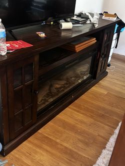 Electric Fire Place Entertainment Center