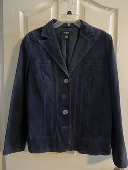 Alfani Womens Jacket Navy Blue