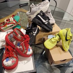 Kids Yeezy...Gucci...Off White Shoes