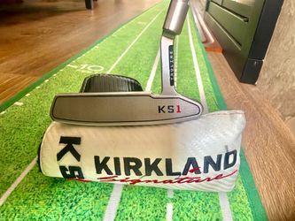 Kirkland putter with head cover and super stroke grip