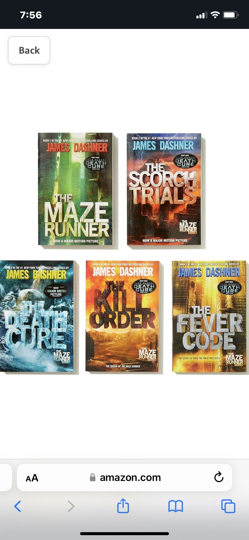 The Maze Runner Book Series