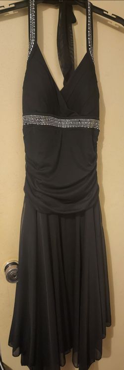 Black Tie Neck Dress