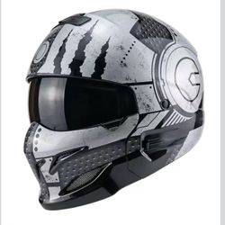 Woljay Modular Helmets Open Face Full face Motorcycle Helmet for Unisex-Adult Scooter Street Bike Cruiser DOT Approved